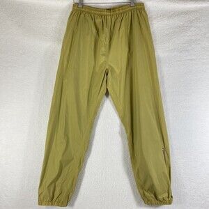 LL Bean Pants Mens Size XL Yellow Gold Lightweight Water‎ Resistant Nylon Lined